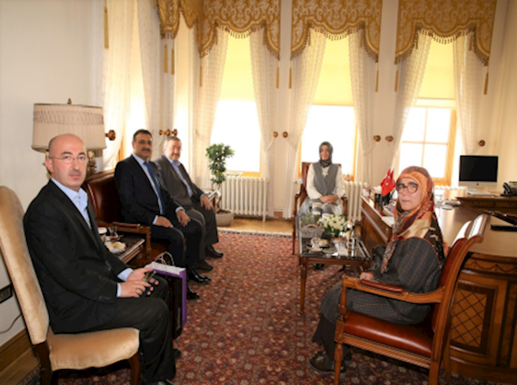 Visit to the Minister of Family and Social Policies Mrs. Fatma Betül Sayan Kaya